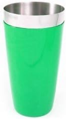 Green vinyl wrapped 28oz shaker tin