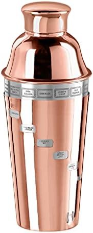 Copper plated dial a drink cocktail shaker 34 oz