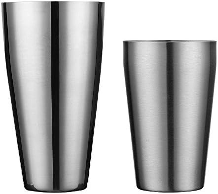 Weighted Stainless Steel Boston Shaker Set