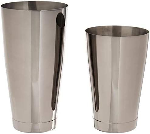 Gun Metal Black Boston Shaker Set