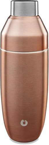 Gold stainless steel vacuum cocktail shaker