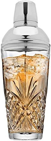 Irish cut stainless steel martini shaker