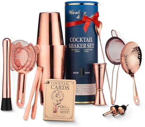 Deluxe copper weighted Boston shaker kit