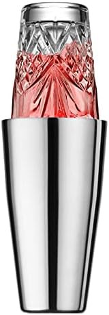 Godinger stainless crystal Boston cocktail shaker