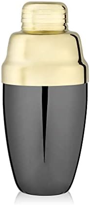 Two toned gold and gunmetal black shaker