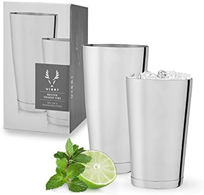 Professional weighted stainless steel Boston shaker tins