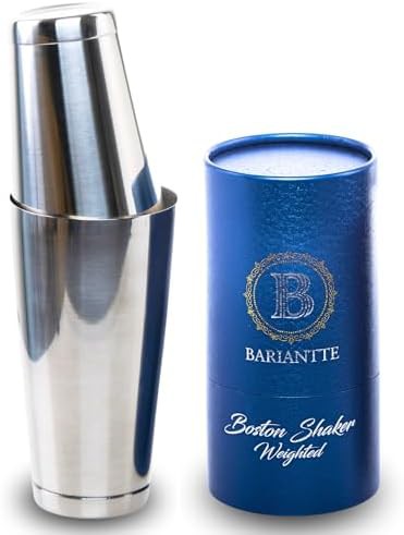 Professional weighted Boston shaker set for bartenders