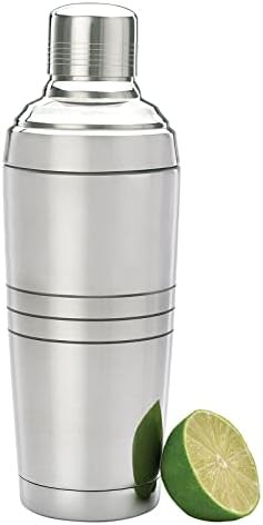 Vacuum insulated double wall cocktail shaker tin