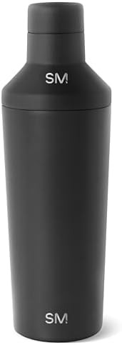 Midnight black insulated boston cocktail shaker set