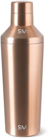Metallic gold insulated boston cocktail shaker 20 oz