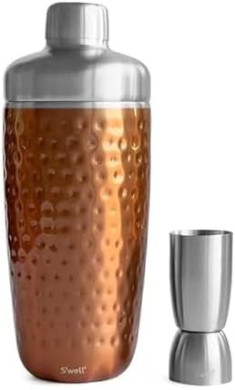 Dipped metallic stainless steel shaker 18 oz