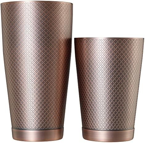 Antique Copper Diamond Lattice Shaker Set
