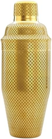 Gold plated diamond lattice Japanese shaker