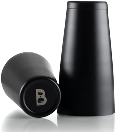 Two Piece Matte Black Weighted Shaker