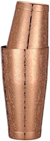 Copper plated stainless steel Boston cocktail shaker