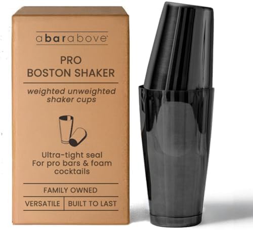 Black Stainless Steel Boston Shaker Set