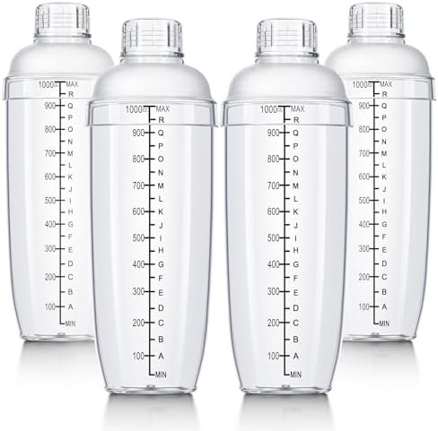 Large Clear Plastic Bubble Tea Shaker