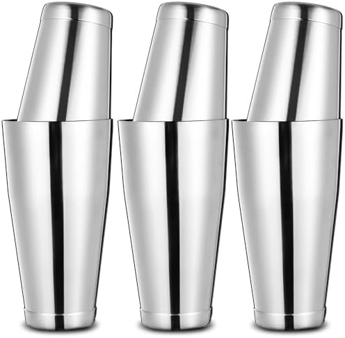 Professional Silver Boston Shaker Six Piece Set