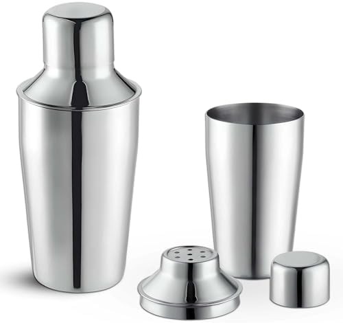Twelve ounce stainless steel cocktail shaker