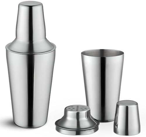Sixteen ounce stainless steel cobbler shaker