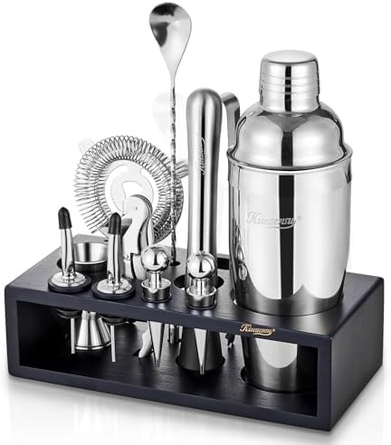 Essential cocktail shaker set with stand