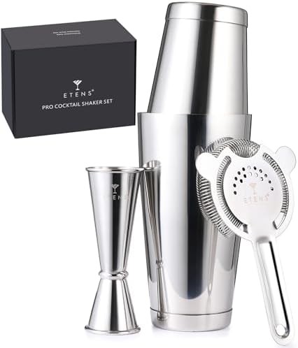 Professional Weighted Boston Shaker with Strainer