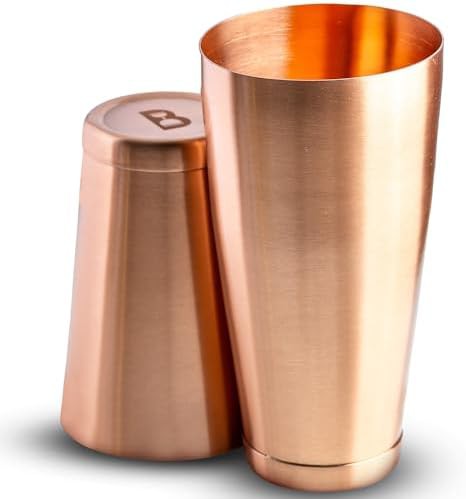Two Piece Copper Weighted Cocktail Shaker