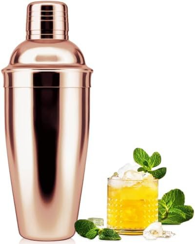 Rose Gold Beginner Friendly Cocktail Shaker