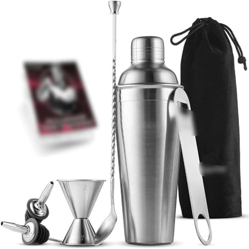 Seven piece sleek cocktail making set