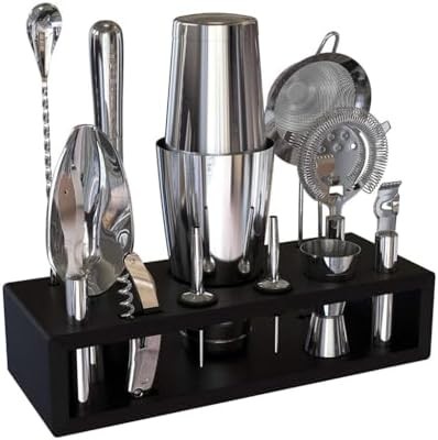 Thirteen piece Boston mixer with rack
