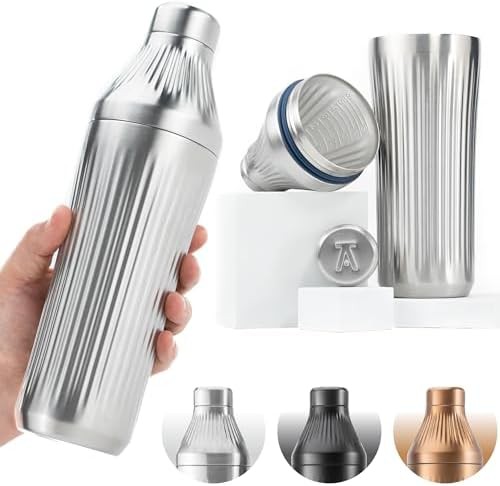 Diamond edition stainless steel hybrid cocktail shaker 28 oz