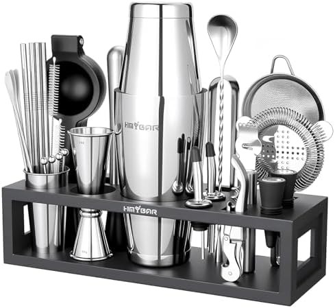 31-piece Boston shaker bamboo stand