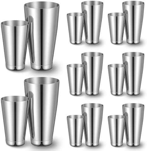 Eight Piece Professional Boston Shaker Set