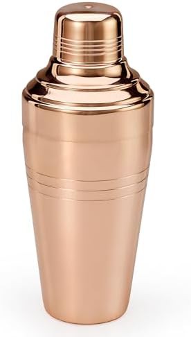 Copper plated tableside 3 piece cocktail shaker