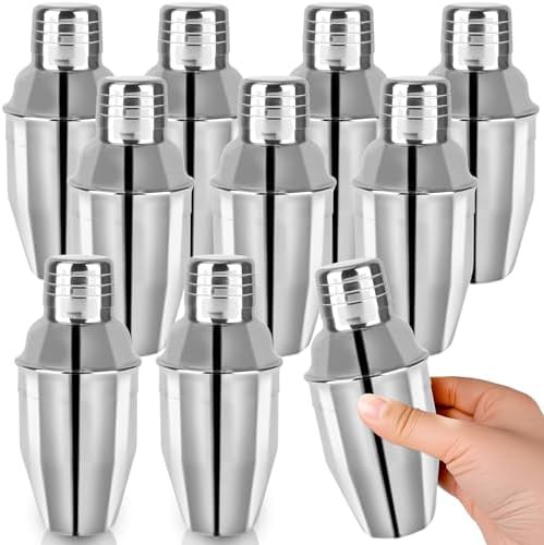 Small eight ounce stainless steel martini mixer