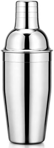 Cocktail Shaker with Jigger Lid and Seal