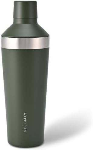 Insulated 22 oz Cocktail Shaker Olive Green