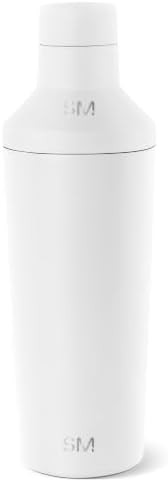 White vacuum insulated cocktail shaker 20 oz